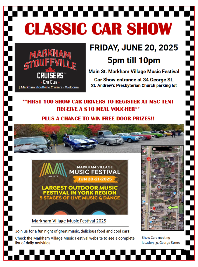 Classic Car Show | Markham Stouffville Cruisers
